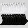 20 Pairs Unisex Gothic Cross Mid-Calf Socks, Polyester Socks, All Season Socks, Breathable Knit Socks, Sweat-Wicking & Odor Resistant, Soft Skin-Friendly & Comfortable, Stylish Novelty Socks for Halloween Party Cosplay, Daily Commute, Durable Couple Socks