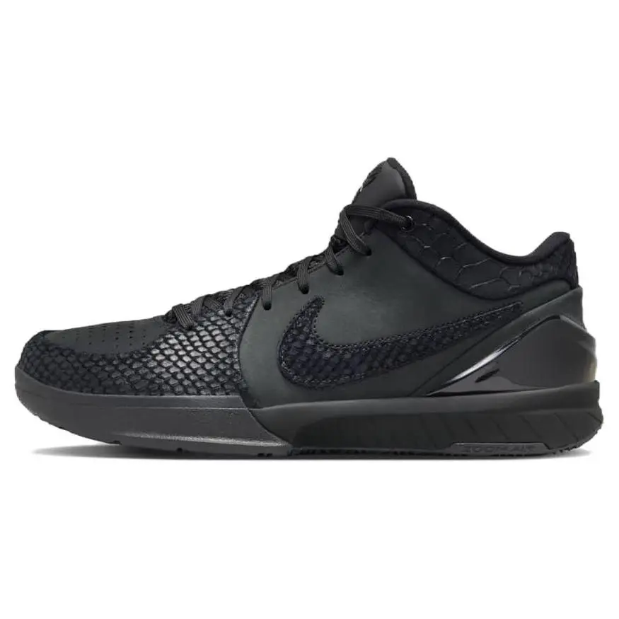 Nike Kobe 4 Protro Gift Of Mamba Low Top Basketball Shoes Unisex Black Black-University Gold FQ3544-001