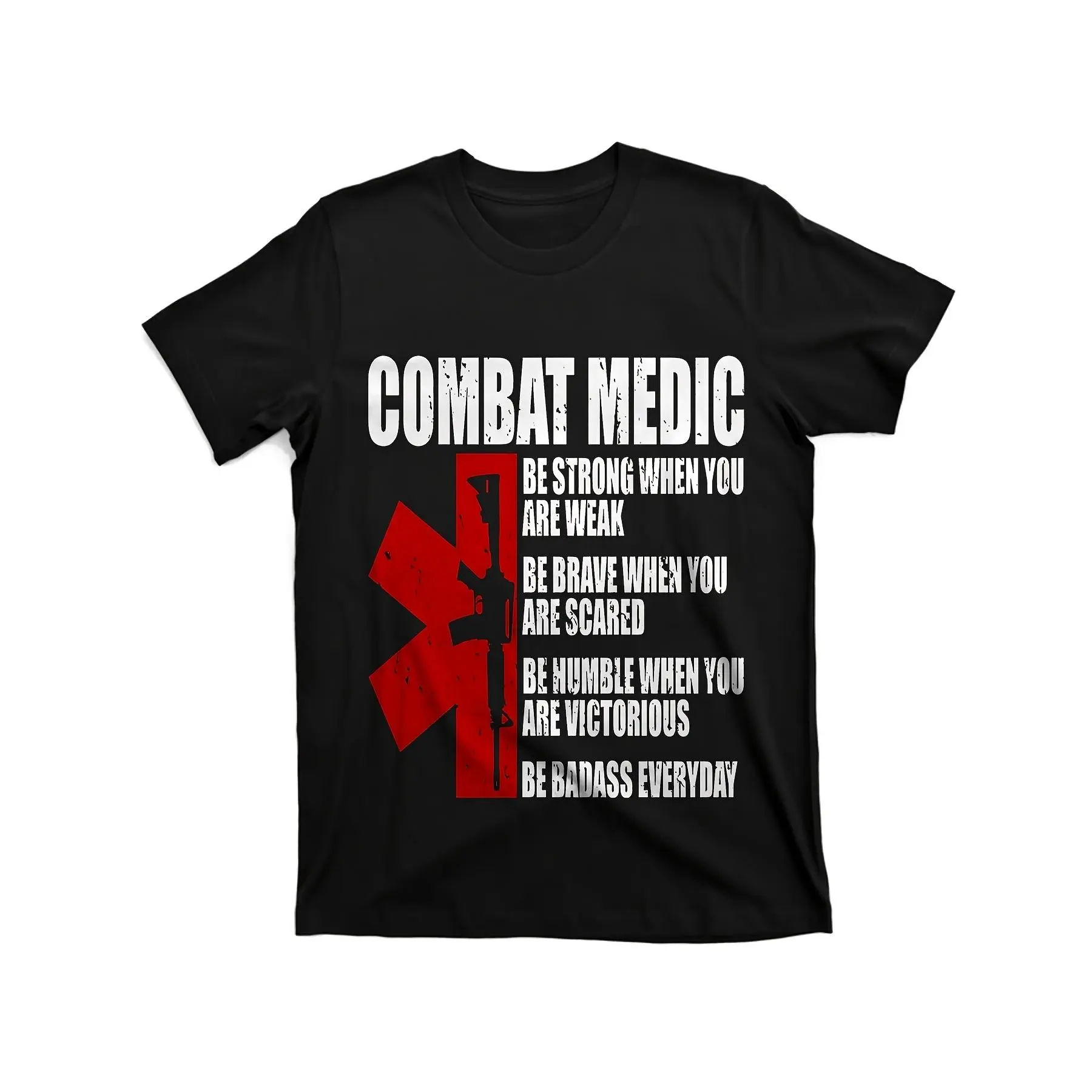 [100% Cotton] 100% Cotton Combat Medic Graphic T-Shirtcombat Medic Graphic T-Shirts