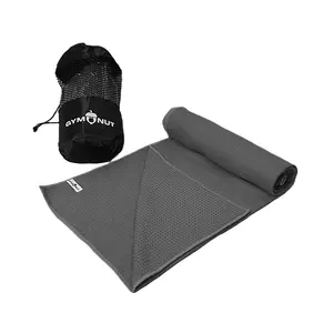 Non-Slip Weight Lifting Towel – 63” x 24” Gray