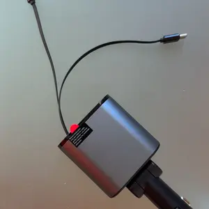 Product Review of 4-in-1 Retractable Car Charger, 100W USB-C Fast Adapter with Lightning Cable & Dual Ports for iPhone, iPad, AirPods, Samsung, Google Pixel from s**s