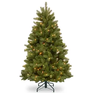 4.5 ft. Pre-Lit Newberry Spruce Tree with Dual Color LED Lights, Plug-In