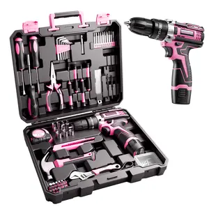 Cordless Drill Set – Mother's Day Gift  154-Piece Home Tool Kit With Storage Case, DIY Power Tools For Fence Work, Home Décor, Furniture Assembly & Everyday Repairs