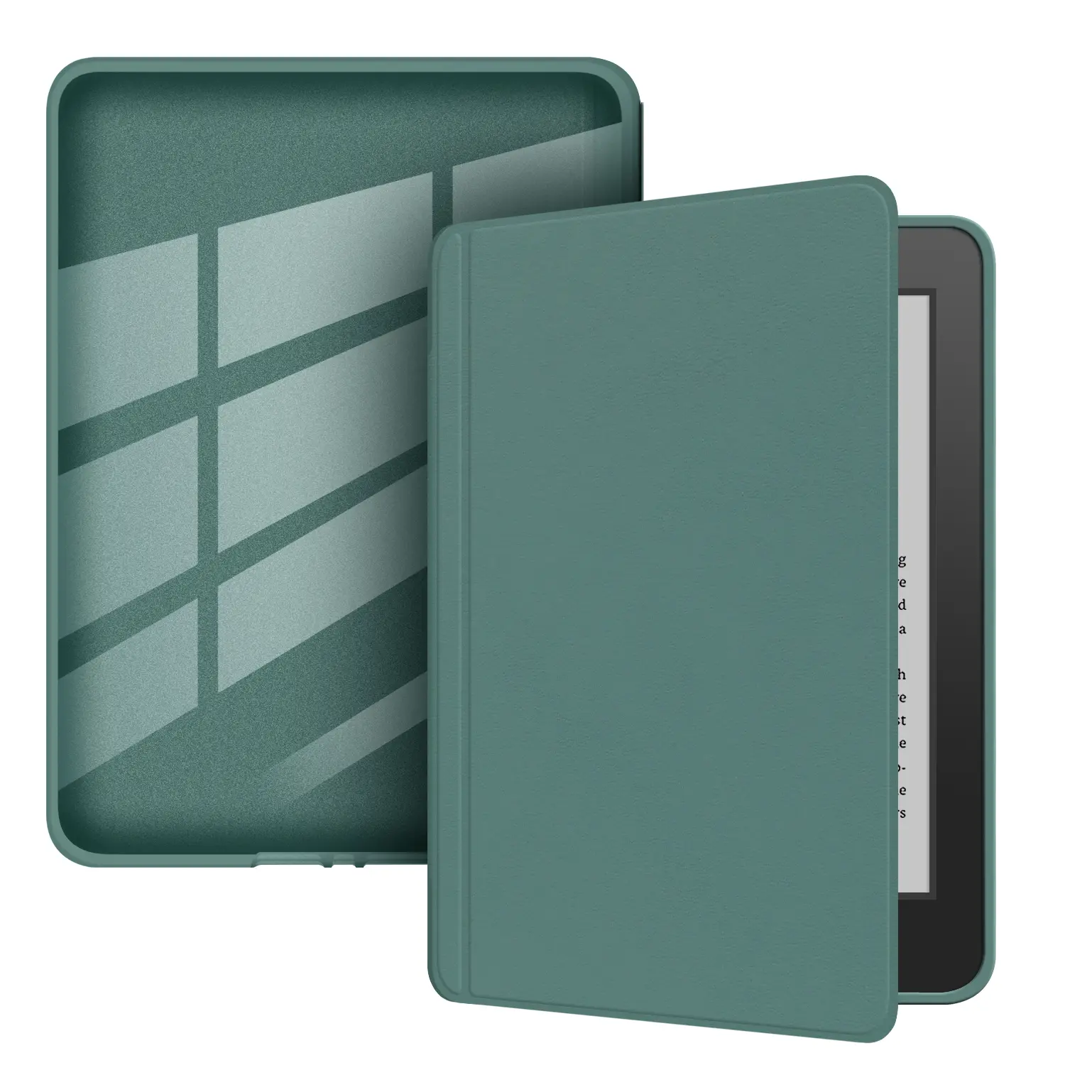 Shockproof Snap On Locking Case with Auto Wake/Sleep for Kindle 6/6.8/7 Inch Models Clear Transparent Back Multiple Color Options