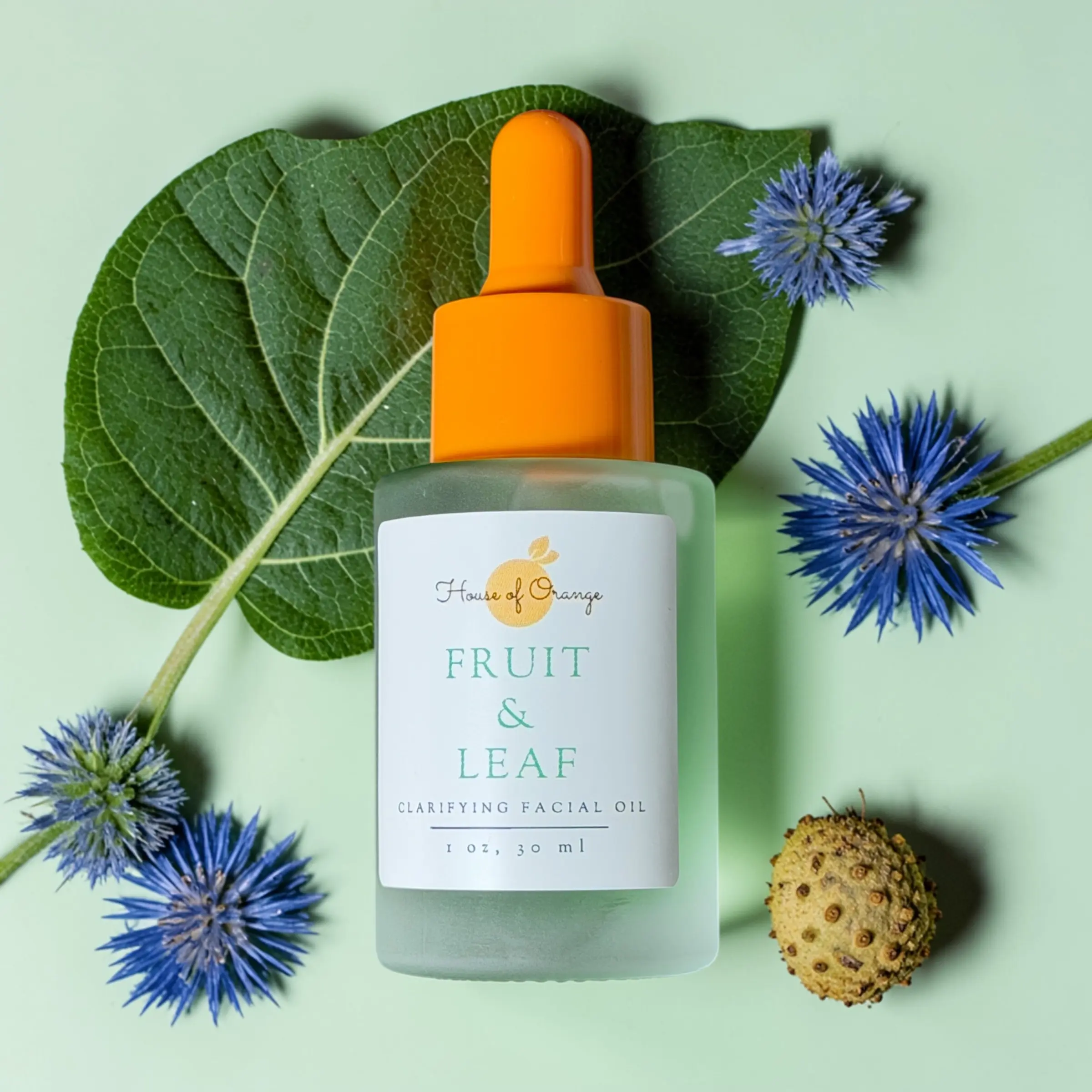 Clarifying Facial Oil / Blue Tansy, Squalane, Meadowfoam/ Pores and Acne/ Organic, Natural