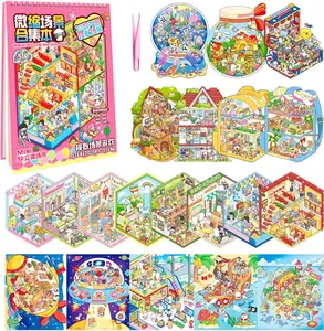 Mother Day Gift 20 Sets 3D Stickers Book Scene Collection DIY 3D Stickers for Home Make Your Own Sticker Therapy for Adults