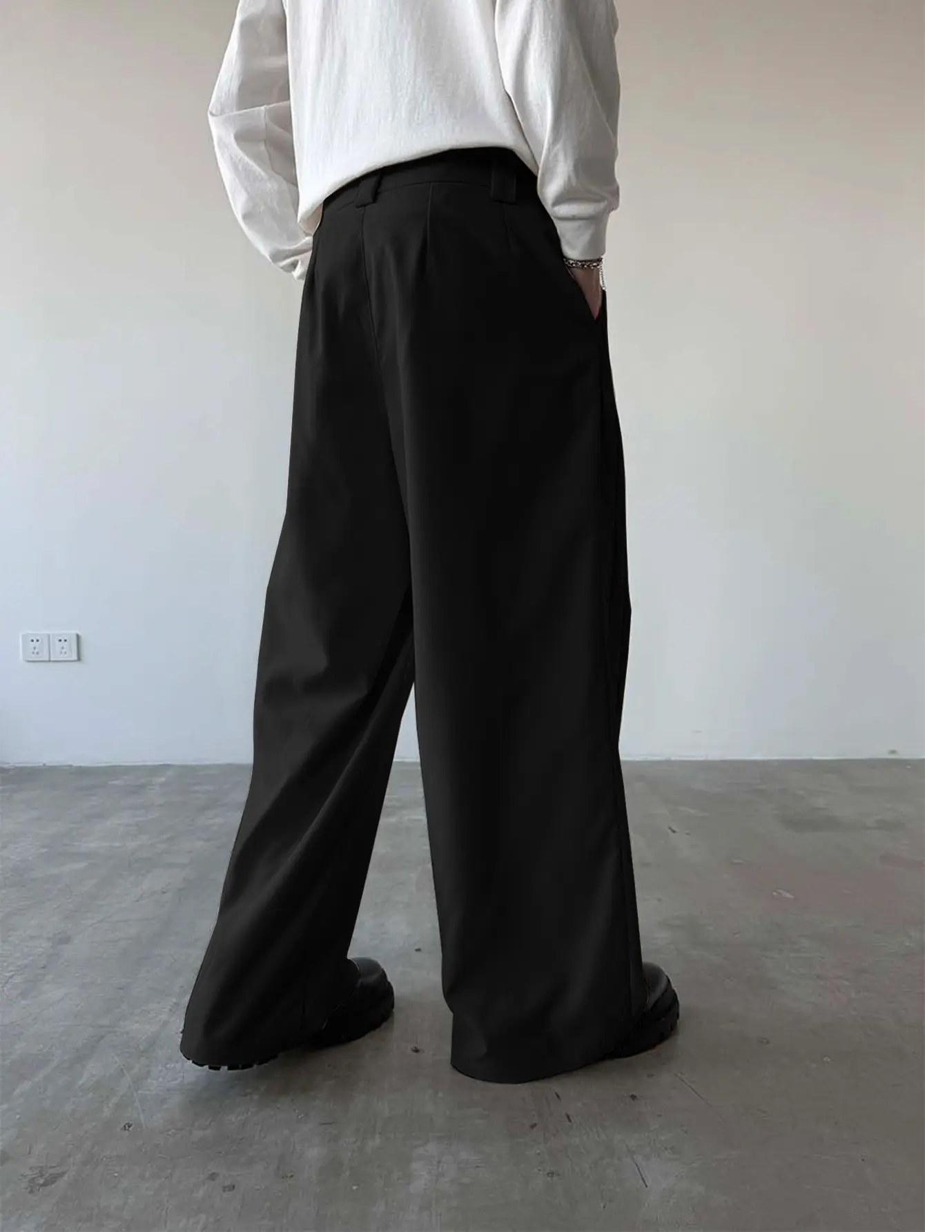 loose fit black dress pants L.T.J Dress Pant-Black XS main image 0