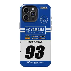 Yamaha Tough Phone Case Personalized with your Name and Number Dirtbike Motocross Gift