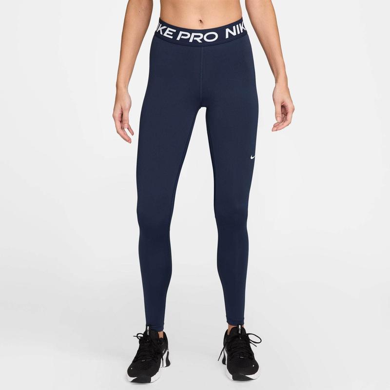 Nike Pro Mid-Rise Mesh-Paneled Leggings - Women's