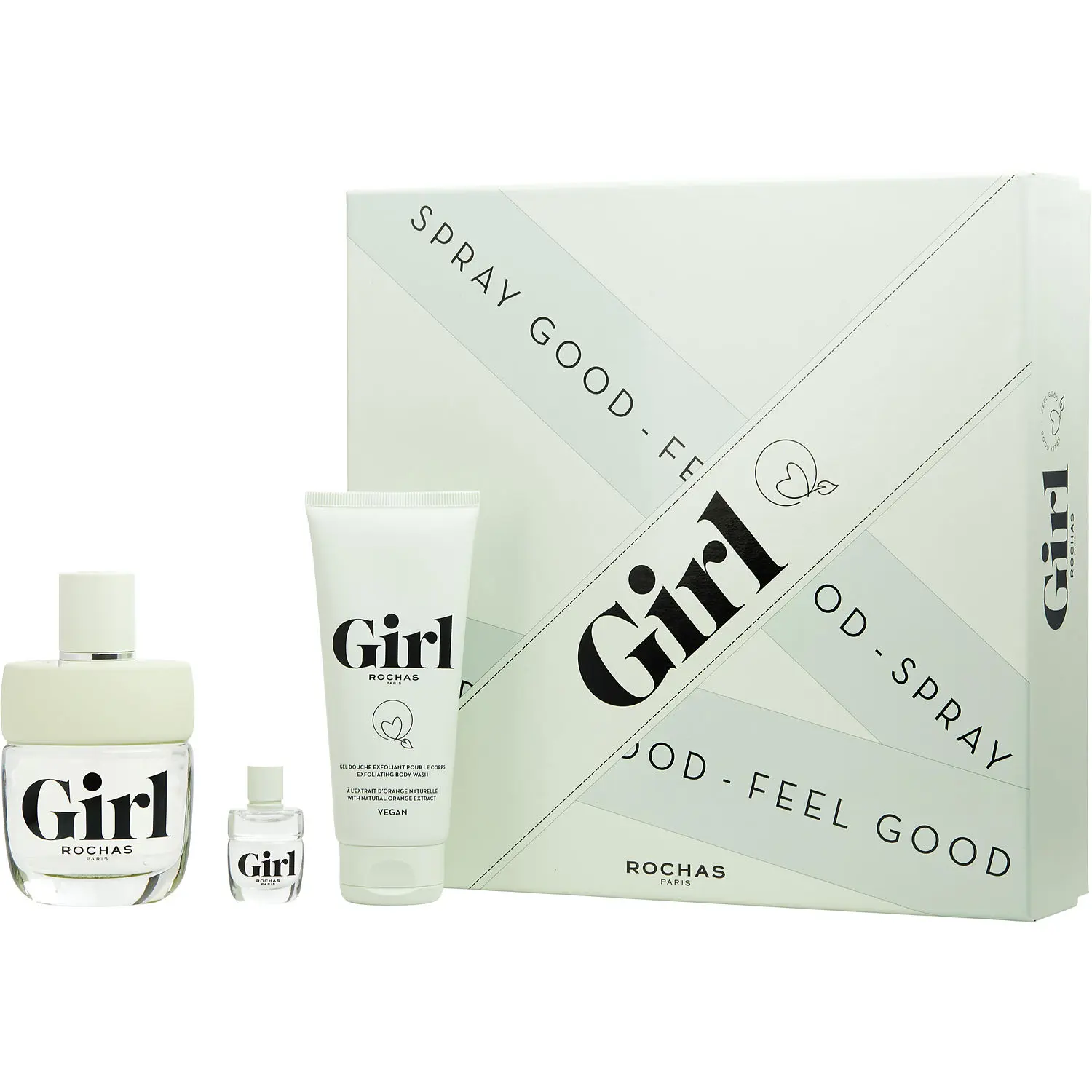 Rochas Girl Set-Edt Spray 3.3 Oz & Shower Gel 3.3 Oz & Edt Spray 0.15 Oz Mini For Women