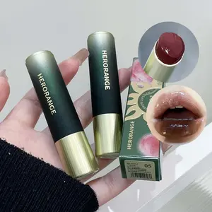 HERORANGE 6 Color Selection Shimmer Lipstick with Mirror Finish, Glitter Lip Makeup with Smooth Texture, Hydrating Moisturizing Lip Gloss