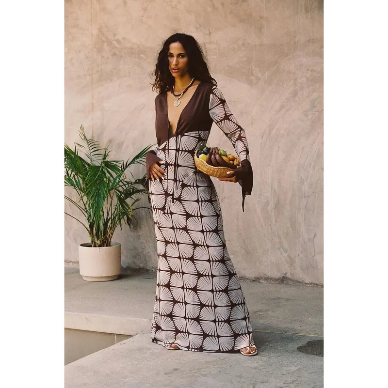 white boho dress Boho White Floral Lace Dress Emma