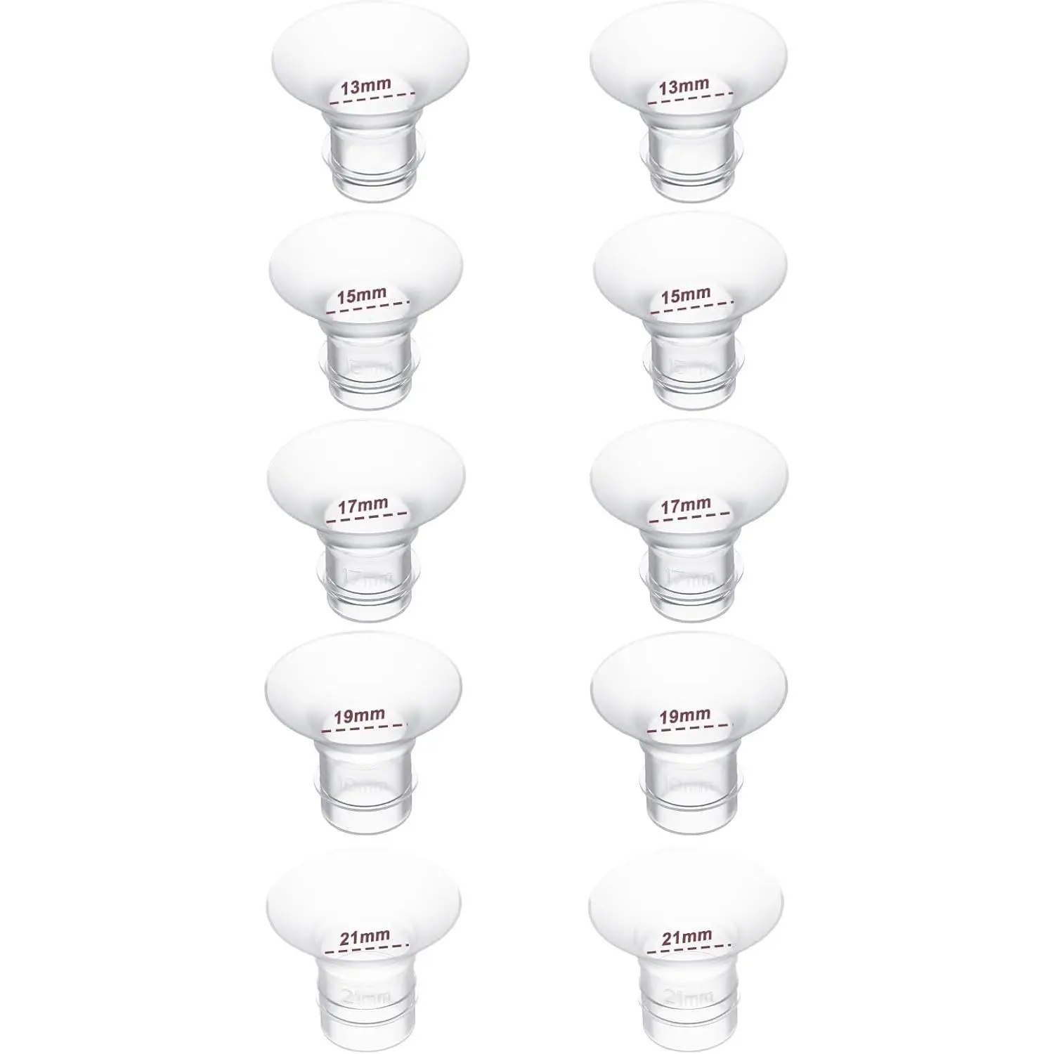 Flange Inserts 13/15/17/19/21mm - 2 pcs each