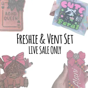 Live Freshie Sale - vent and freshie set