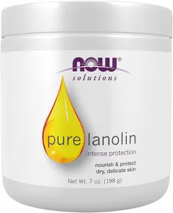 NOW Solutions, Pure Lanolin, Wind and Harsh Environment Skin Protectant, Thick Jelly, For Rough Dry Skin, 7-Ounce