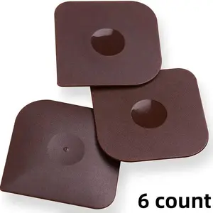 Dish Scraper Tool Set, 6 Counts Cast Iron Cleaning Scraper, Scouring Pad, Dish Sponges, Iron Pan Scraper Scrubber for Cleaning Grease, Home Care Supplies for Kitchen Dining Room