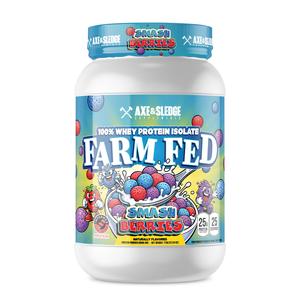 Axe & Sledge Farm Fed 25g Protein Powder with 100% Whey Protein Isolate, Milk, Fitness, Supplement,summerwins