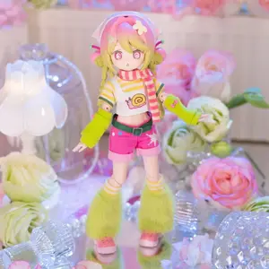 Electronic Cute Pet Series BJD Blind Box, Collectible Electronic Pet Game World 1/12 Ball Jointed Doll, Cute Dress Up Doll with Joints Collection Action Figure Toys Playset Birthday Christmas Gifts for Girls Boys