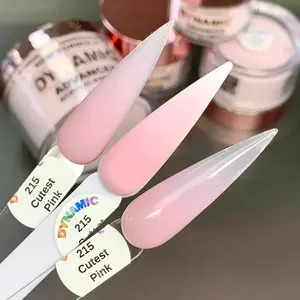 Dynamic Nail Supply Acrylic Powder (#215) Cutest Pink - Pretty Cover Color for Any Skin tone