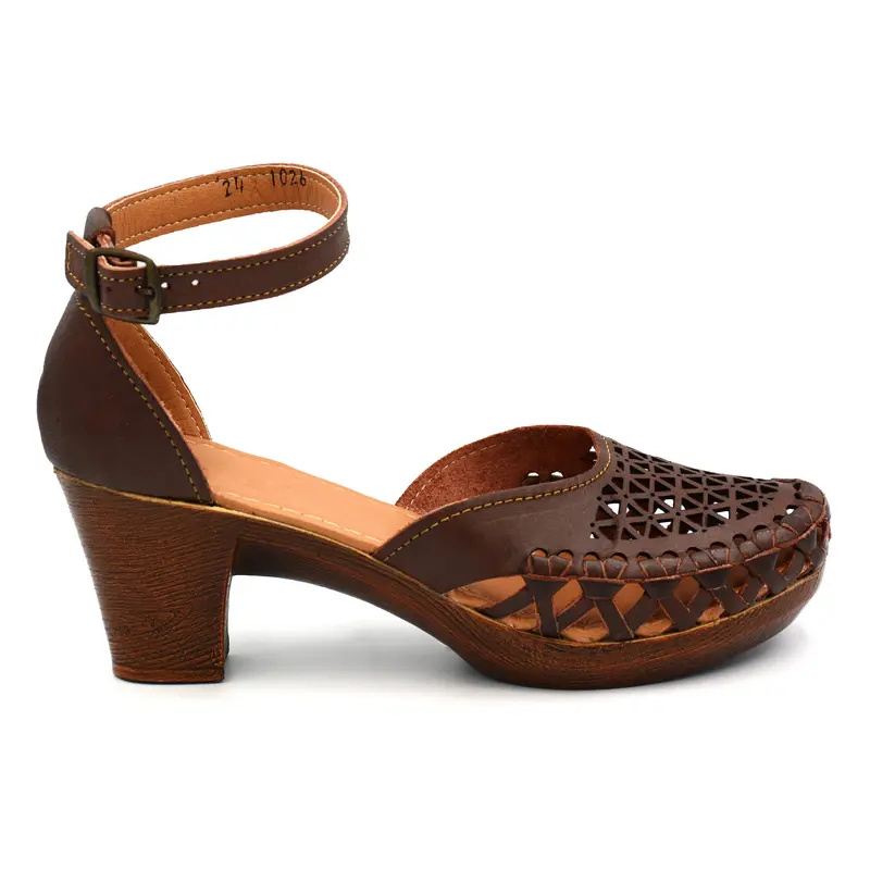 Leather Shoes, heels shoes for womens, Huarache sandals, Mexican Boho shoes brown Color, woven shoes, handmade sandals, mexican shoes