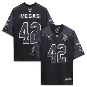 WrestleMania 42 Fashion Football Jersey - Black