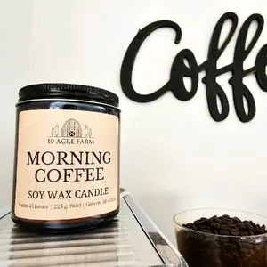 Morning Coffee Candle - Smells So Good Soy Candle Long Burn Time Clean Burning Perfect Gift for Her Mom Friend Coffee Addict Caffeine Lover Roastery Birthday