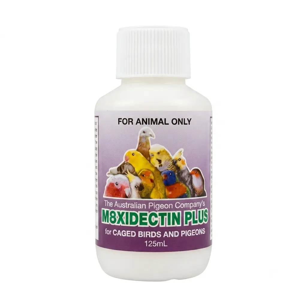 M8xiden Plus Formula.. Dewor mx – Internal & External  for Birds and Pigeons (125 ml) Suplements