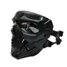 Full Face Mask Outdoor Halloween Spooky Costume Prop, Breathable Comfort Skull Mask, Role-Playing Accessory, Single Piece
