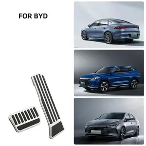 Car pedal covers for BYD Seal U Song Plus DM-i EV 2023-2024 models, including accelerator, fuel, and brake pedal covers for anti-slip foot pedal accessories.
