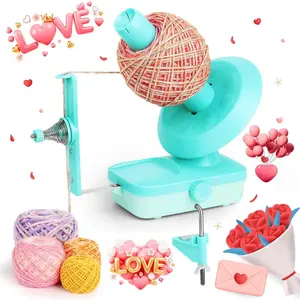 Electric Yarn Winder for Crocheting-Automatic Crochet Yarn Ball Winder for Perfect Neat Cakes-Stepless Speed with Strong Tension, Tangle-Free Knitting Gift for Seniors with Arthritic Hands(Green)