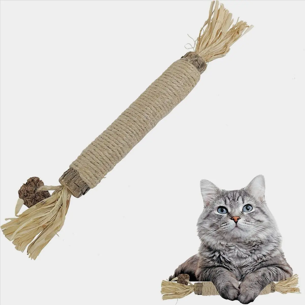 Silvervine For Cat, Chewing Toy For Indoor Pet With Natural Silvervine Stick, Chew Toy For Aggressive Pet, Cat Teaser