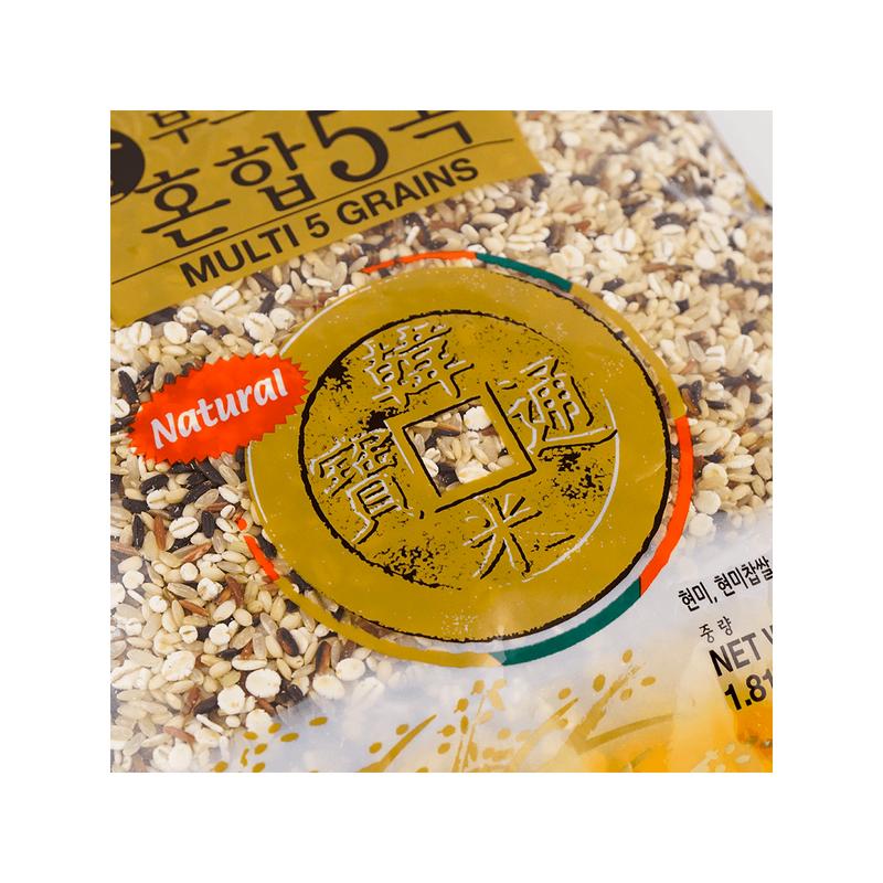 WANG FOOD Korean Soft Multi Grain Rice 1.81kg - Nutritious & Digestive Aid, Healthy Whole Grains for Balanced Diet