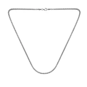 Bali Style Popcorn Coreana Chain Necklace Silver Slender