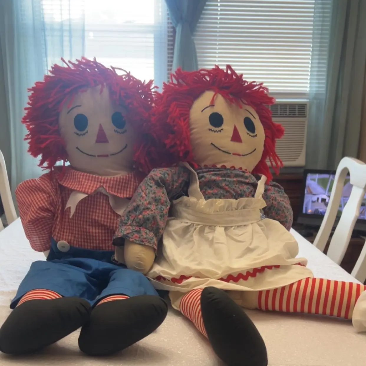 Raggedy Ann and Andy dolls homemade