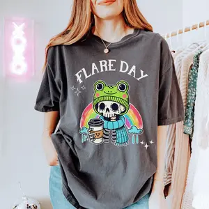 Flare Day Shirt, Retro Chronic Illness T-Shirt, Migraine and Fibromyalgia Colors, Ehlers Danlos Syndrome, Autoimmune Disease Tee