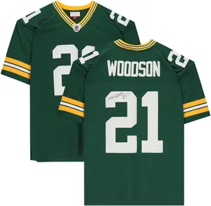 Charles Woodson Green Bay Packers Autographed Green Mitchell & Ness Super Bowl XLV Throwback Replica Jersey - Fanatics Authentic Certified