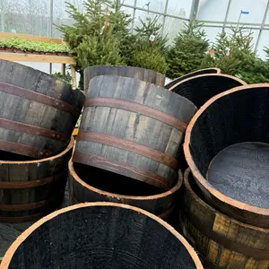 Half whiskey barrel
