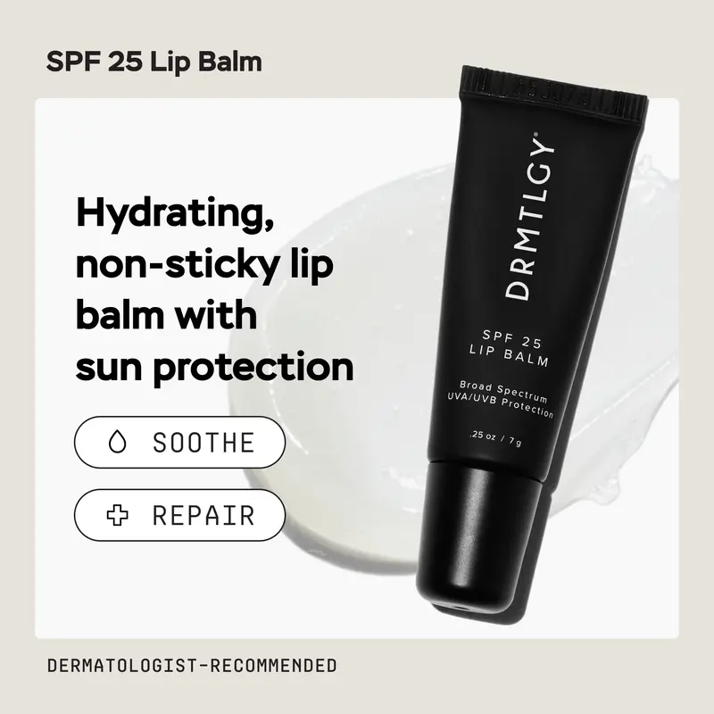 DRMTLGY SPF 25 Lip Balm 0.25 oz with Peppermint