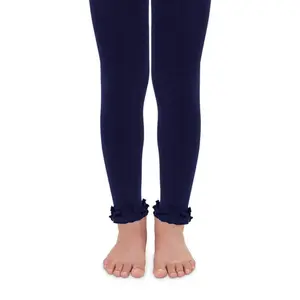 Ruffle Footless Tights