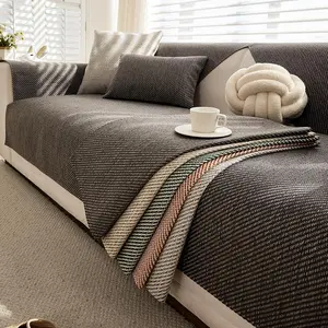 1pc Stylish Simple Sofa Cushion for All Seasons, Pet-Friendly Dog Approved Design, Non-Slip Home Protector, Soft Sofa Protector, Weather Resistant Cushions