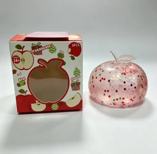 Pink Christmas Fruit Squishy, Mobile Phone Decor, Selfie Accessory for Phones & Electronics
