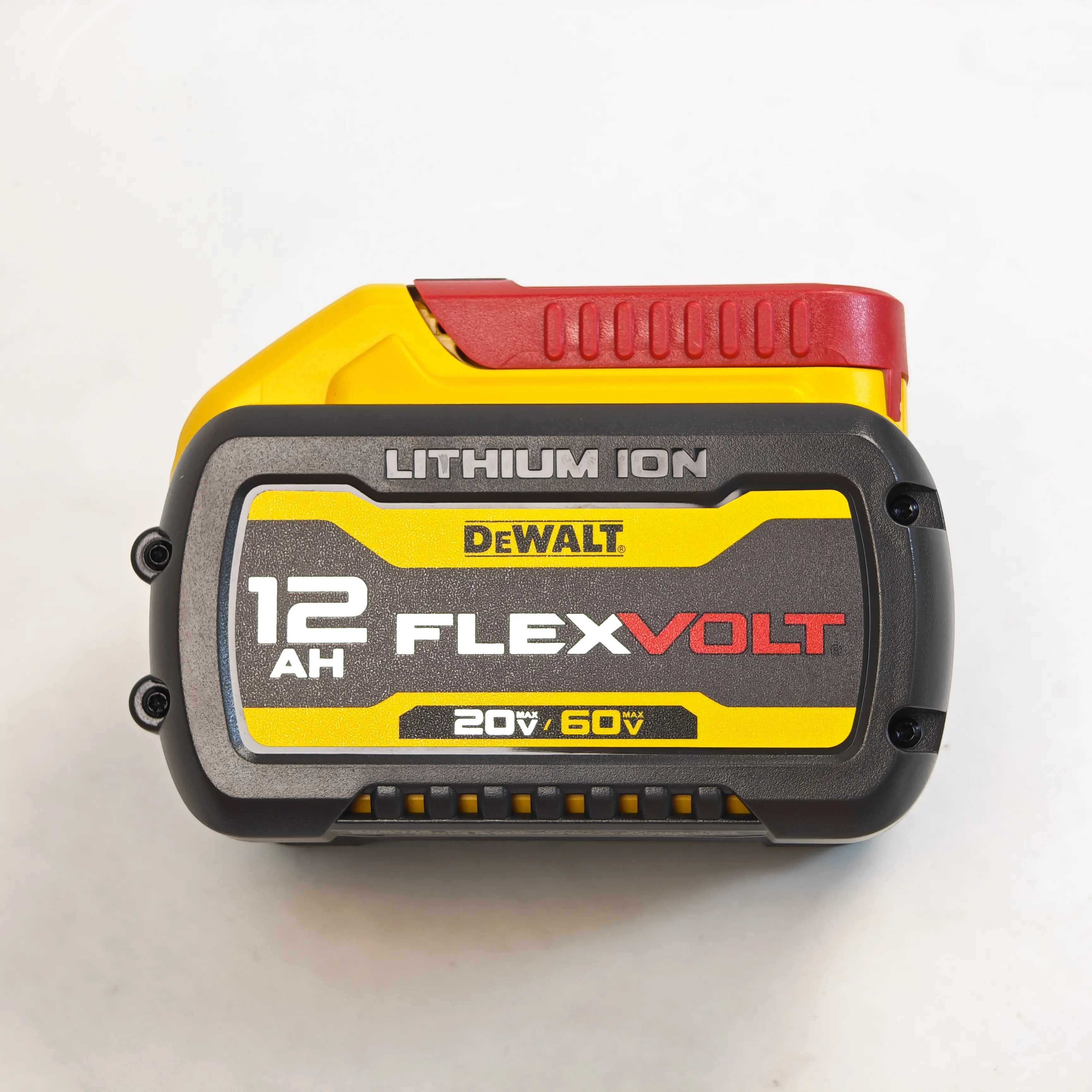 DEWALT FLEXVOLT DCB612 Lithium-ion Replacement Battery, 12.0Ah 240Wh, Auto Switch 20V MAX / 60V MAX, Built-in Fuel Gauge, Extended Runtime, Works With DEWALT Cordless Power Tools