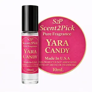 Yara Candy Inspired Roll-On Fragrance Oil 10ml – Alcohol-Free Long-Lasting Women's Blackcurrant, Gardenia & Vanilla