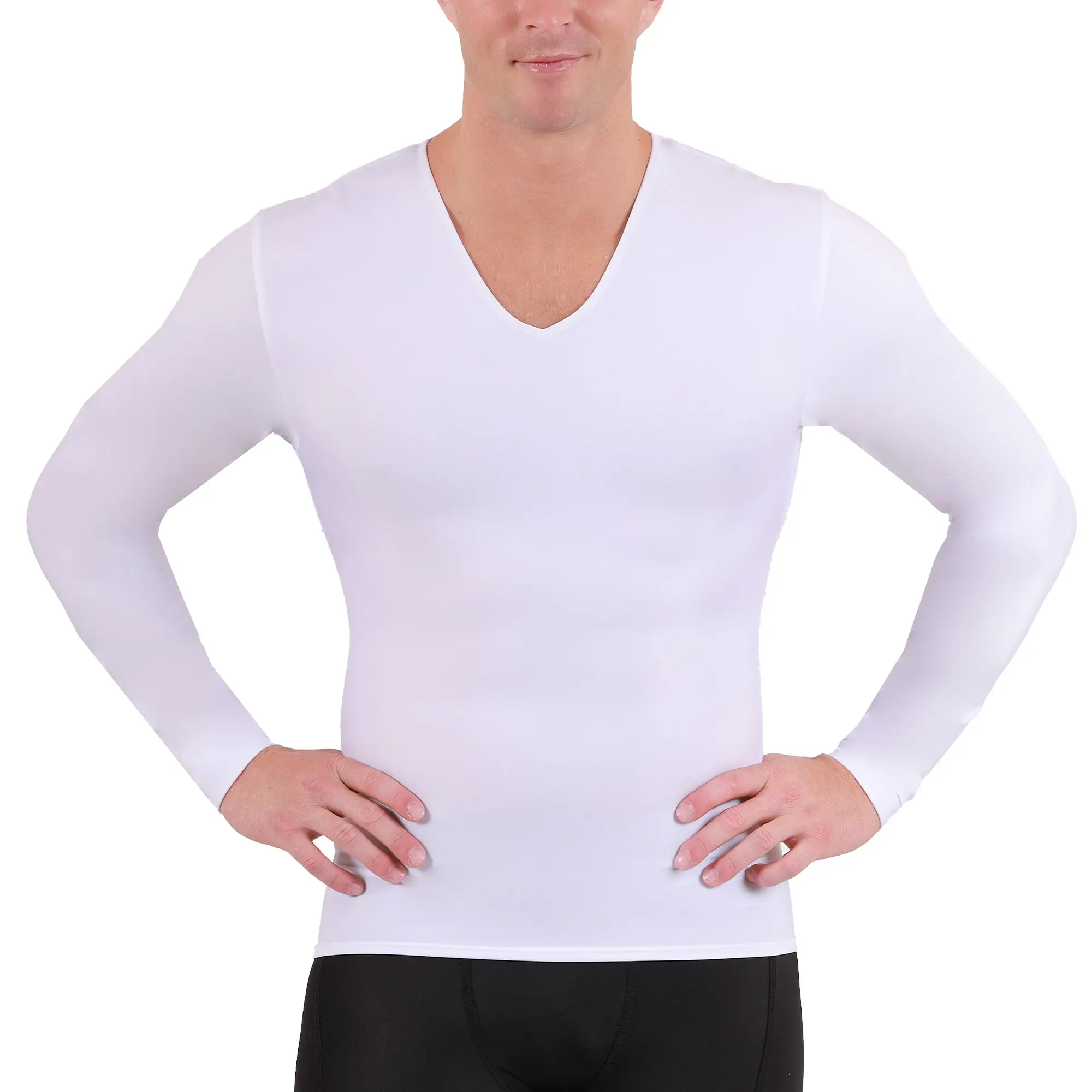 Insta Slim I.S.Pro USA Compression Long Sleeve V-Neck - 1VLS001