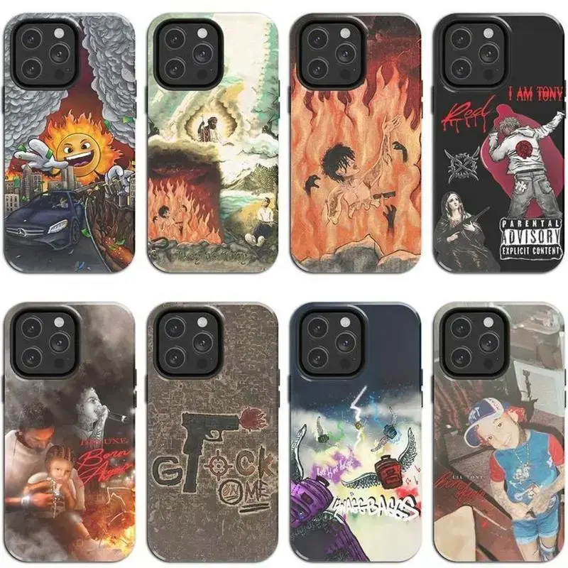 Custom Lil Tony Underground Rapper Design Hard Shell Phone Case - Rubber, Resistance Protection for iPhone 17 Pro Max, 16 Air, 15 Plus, 14, 13, 12, 11, Mini - Rap Hip Hop Music Artist Fan Merch