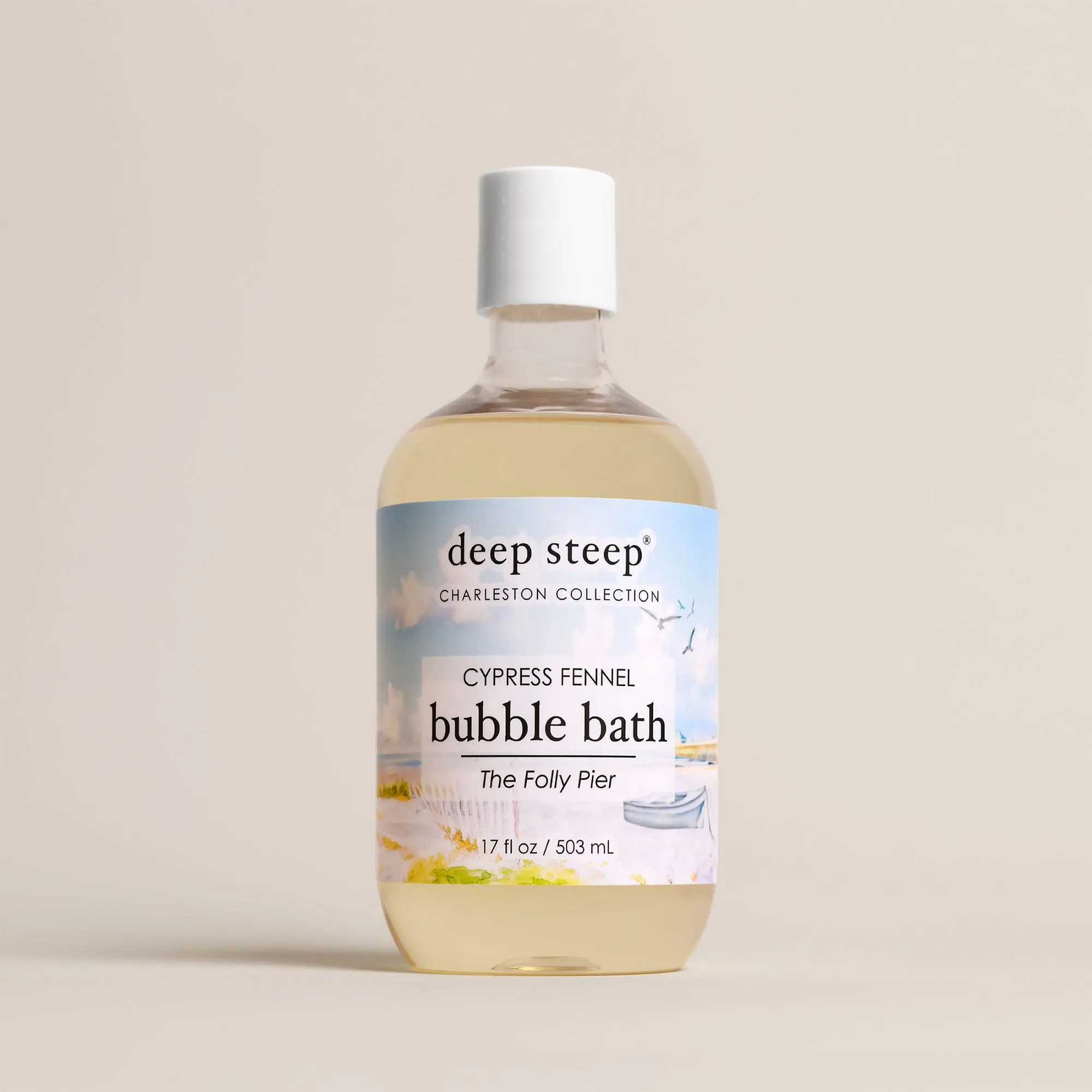 Cypress Fennel Bubble Bath, Organic Gentle Moisturizing Body Care Cleanser