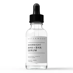 Overnight Exfoliating Serum with AHA & BHA | Dark Spot Corrector, Hyperpigmentation & Pore Refining | Brightening, Smoothing & Fragrance-Free | 1 Fl Oz