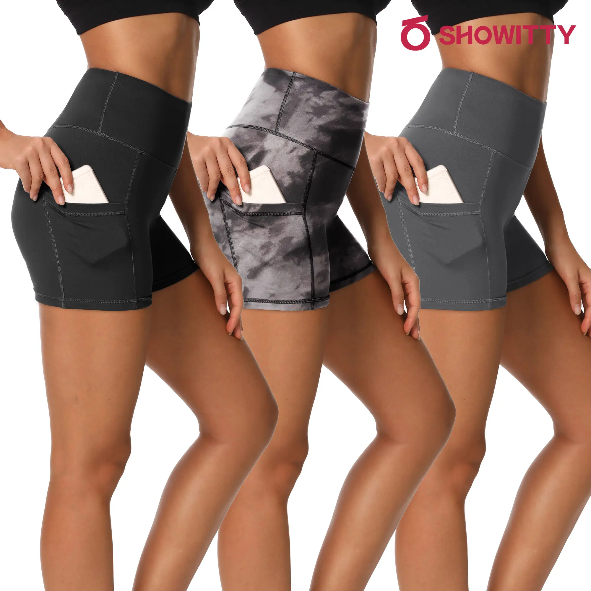 Black/ Black Tie Dye/ Dark Grey