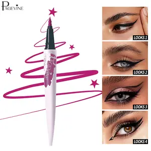 8 Color Liquid Eyeliner Set, Waterproof Smudge Proof Matte Eyeliner with Christmas Tree Tip, Quick Dry Smooth Ink, Long Lasting No Crease, Neon Liner for Bold Graphic & Winged Eye Looks, Perfect for Daily, Festival & Party Makeup        ， 。