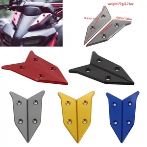 1 Set Motorcycle Windscreen Trim Strip Mounting Windshield Deflector Bracket Holder Ornamental Moulding for Yamaha MT15 / MT-15 2018-2020 Models